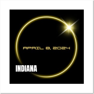 Totality 04 08 24 Total Solar Eclipse 2024 INDIANA Posters and Art